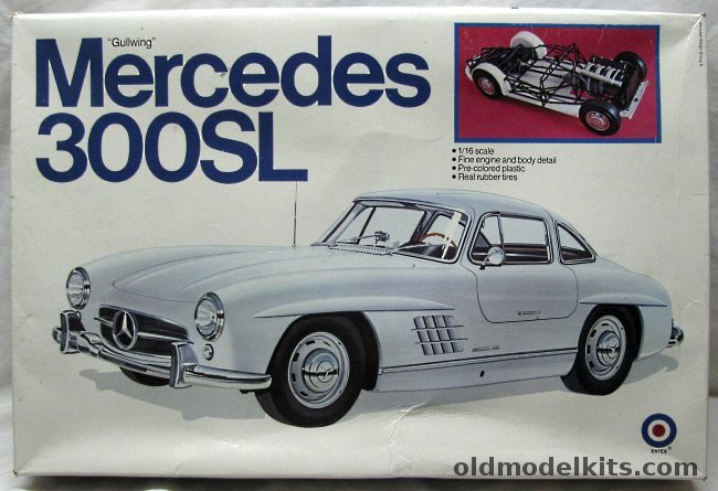 Entex 1/16 Mercedes Benz 300SL Gullwing, 9019 plastic model kit